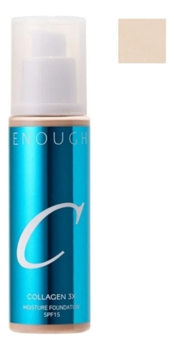 Enough Moisture Foundation SPF15 N10 Collagen 3X Тональный крем для лица с коллагеном увлажняющий нейтральный цвет слоновой кости, 100 мл