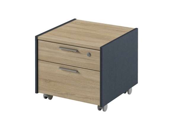 Тумба подкатная с замком 500х504х437 I-91 Дуб Сонома/Антрацит