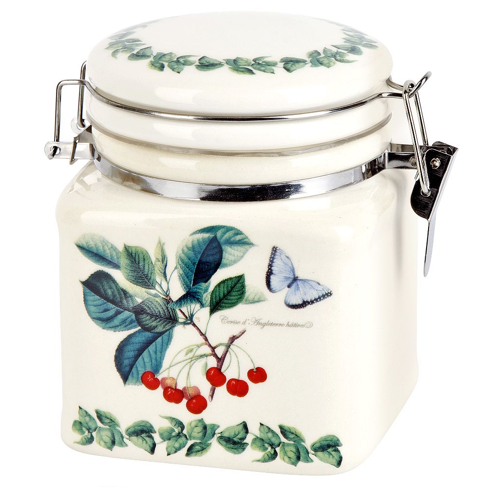 Банка для сыпучих продуктов (клипс) " " 12х9,5х12см v=480мл (подарочная упаковка)