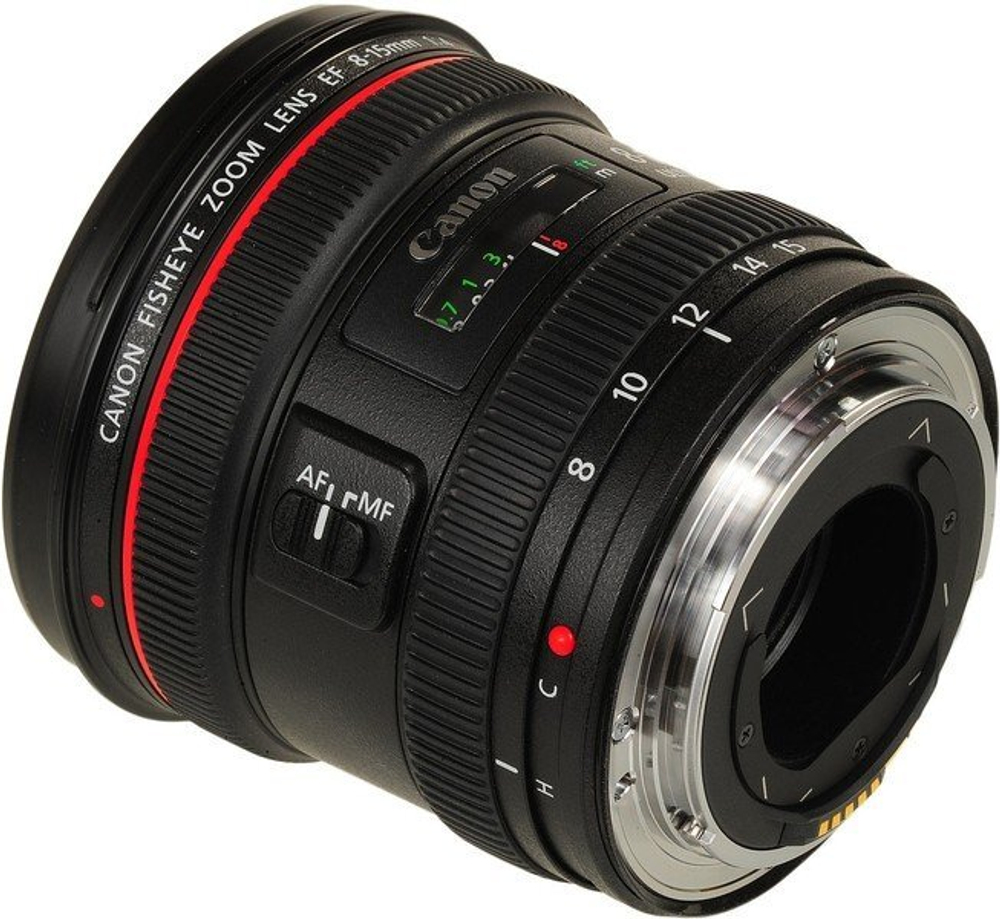 Объектив Canon EF 8-15mm f/4.0L Fisheye USM, черный
