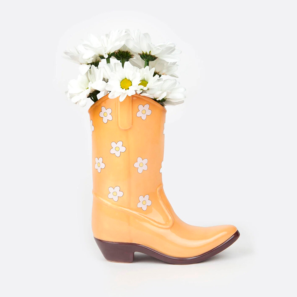 Ваза для цветов 22.5см Doiy Rodeo желтая