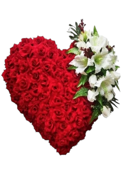 Венок в форме сердца