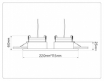 Встраиваемый светильник Ambrella Light TN TN52343