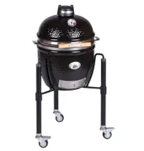 Керамический угольный гриль Monolith Junior Pro 2.0 Black, 33 см, чёрный, с ножками