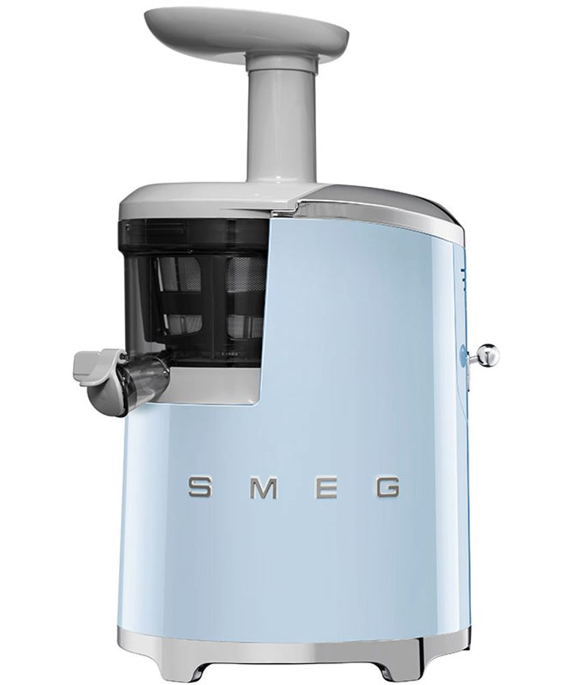 Smeg Соковыжималка шнековая, пастельный голубой