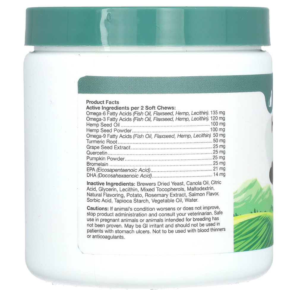 NaturVet, средство от аллергии на коноплю, семена конопли, для кошек, 60 жевательных таблеток, 90 г (3,1 унции)