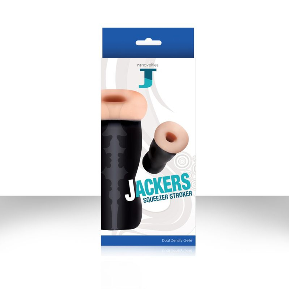 Мастурбатор JACKERS SQUEEZER с широким входом (Цвет: телесный)