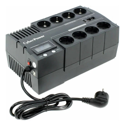 CyberPower BR1200ELCD ИБП {Line-Interactive, 1200VA/720W USB/RJ11/45/USB charger A  (4+4 EURO), 12В/5.8 Ач х 2}