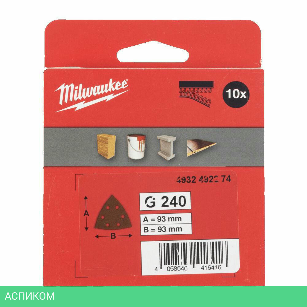 Шлифлист Milwaukee 4932492274