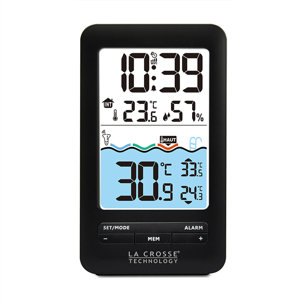 Термогигрометр LA CROSSE WS6268, с датчиком температуры воды в бассейне, WI-FI