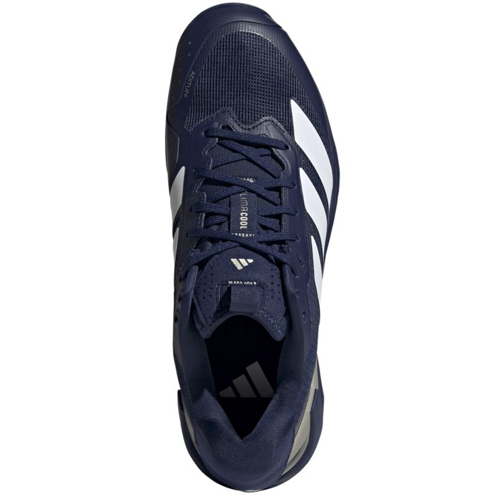 Мужские теннисные кроссовки Adidas Adizero Ubersonic 5 M Clay - dark blue/cloud white/cyber metallic