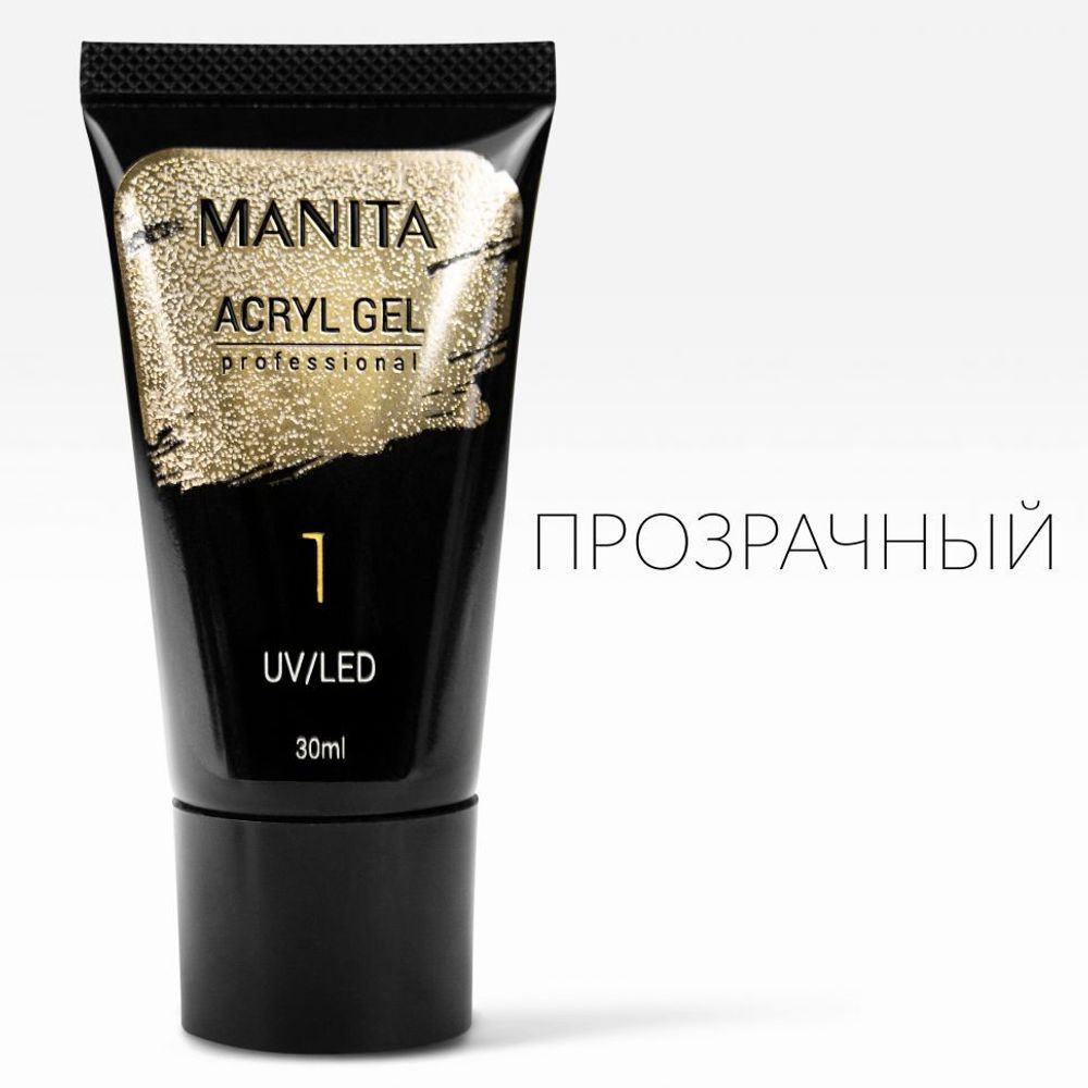 Manita Acryl Gel - Акригель для наращивания и укрепления ногтей 01, 30мл