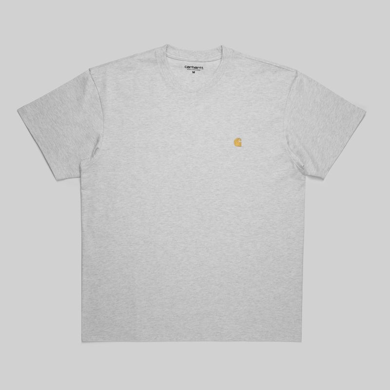Футболка мужская Carhartt WIP Chase артикул:I026391_ash_heater - купить в магазине Дайс