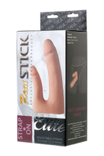 Поясной страпон ToyFa RealStick Elite – двойное проникновение, 19 см