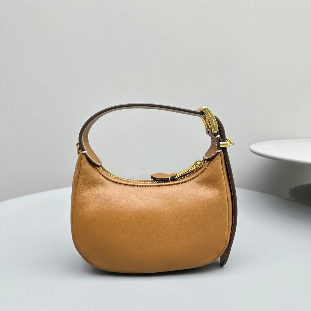 Leather Hobo Bag 17 cm