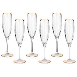 НАБОР БОКАЛОВ ДЛЯ ШАМПАНСКОГО ИЗ 6 ШТ. 200 МЛ