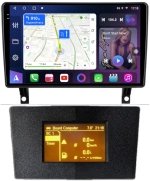 Магнитола для Opel Antara 2006-2015 (перенос БК вниз, черная) - FarCar BM9-2K-7282B монитор 9.5" 2K QLED на Android 14, TS10, 4+32Гб, CarPlay, 4G SIM-слот