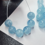 Аквамарин, природный, высокое качество, шар ~ 8мм, штучно