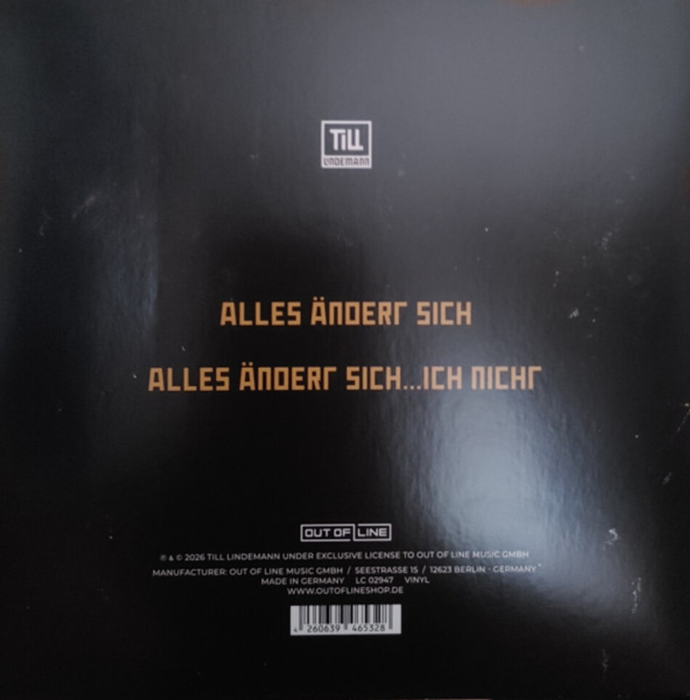 Till Lindemann / Alles Andert Sich (Limited Edition)(7" Vinyl Single)