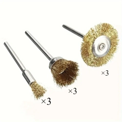 9шт Щетка стальной проволоки для удаления ржавчинок из нержавеющей стали шлифовального колеса