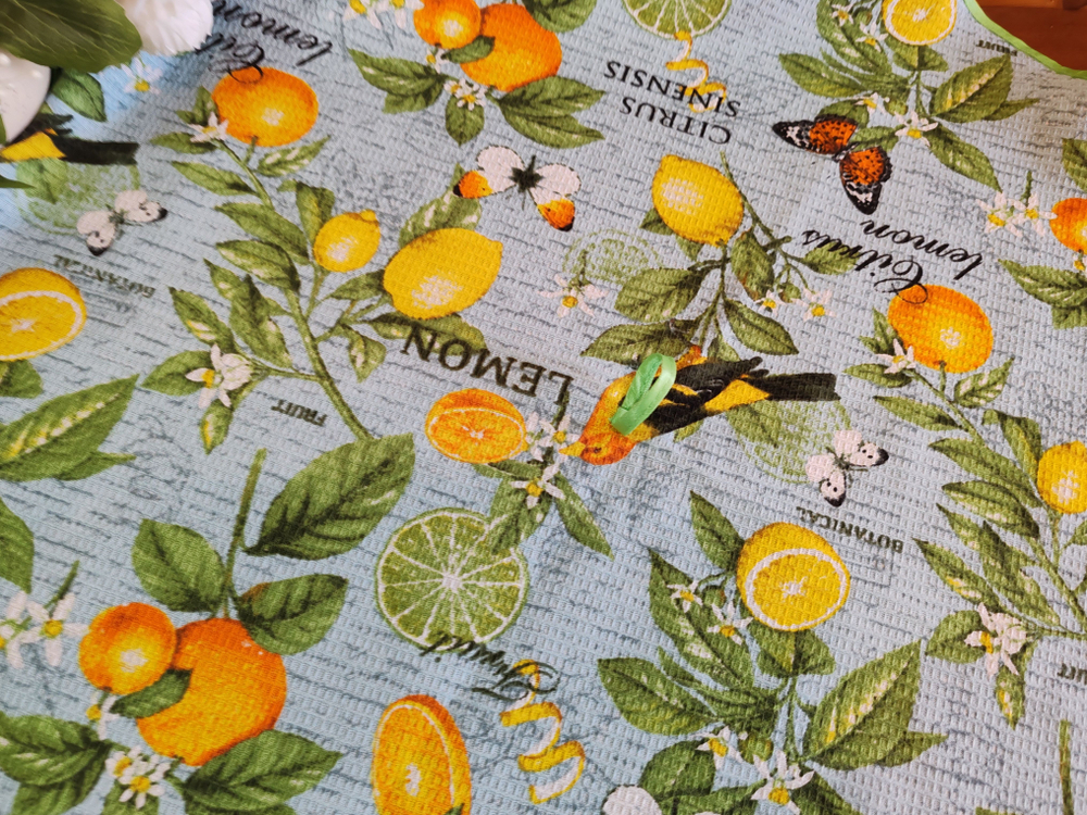 Полотенце кухонное, круглое, 2 шт, вафельное полотно