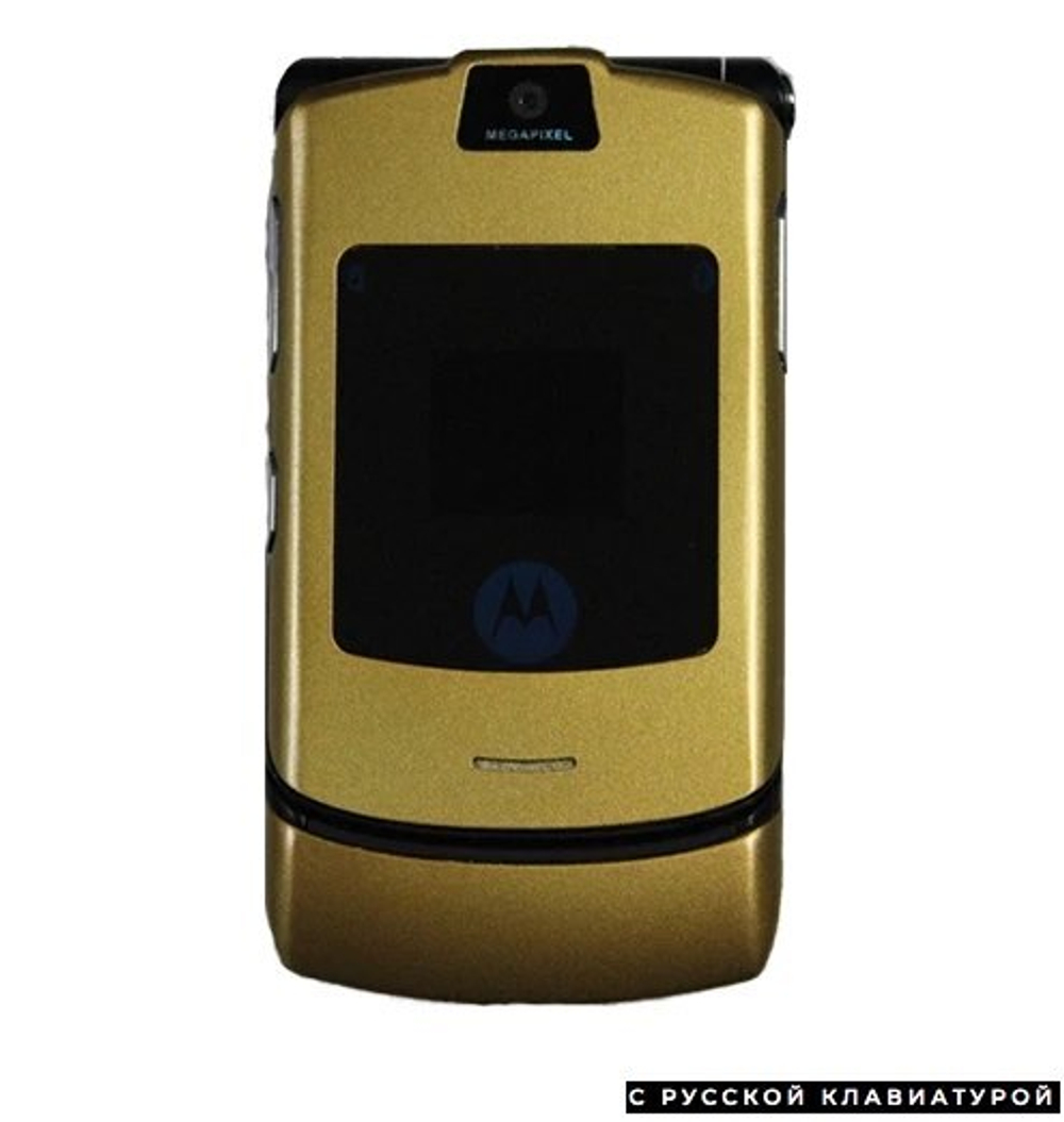 Мобильный телефон Motorola RAZR V3i Gold Купить. Цена в России, Москве,  Санкт Петербурге, Краснодаре, Челябинске, Новосибирске