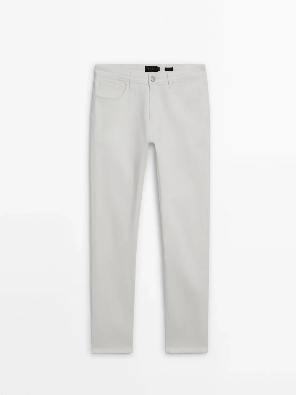 Massimo Dutti Зауженные джинсы, цвет слоновой кости