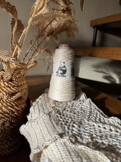 Пряжа шнурок шелк с хлопком