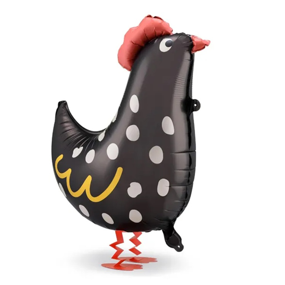 Шар Фольгированный Курица (Черный)