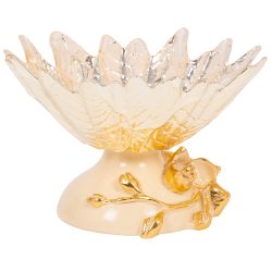 Фруктовница-конфетница Орхидея Лайм Айвори