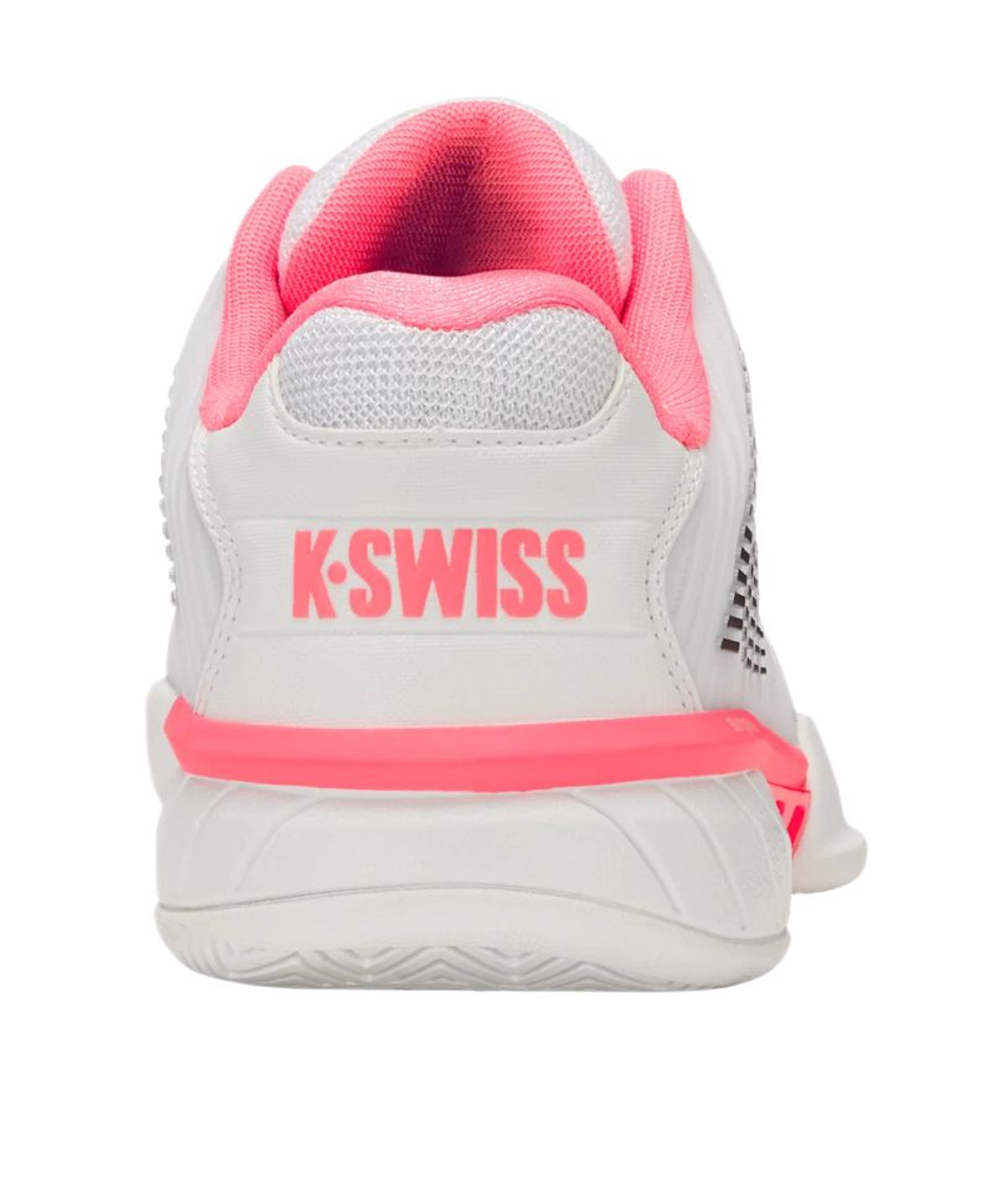 Женские теннисные кроссовки K-Swiss Hypercourt Express 2 - white/neon pastel pink/black
