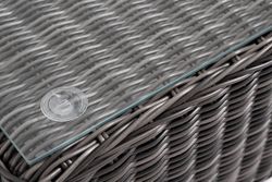 "Капучино Cингл" лаунж-зона из искусственного ротанга, цвет графит