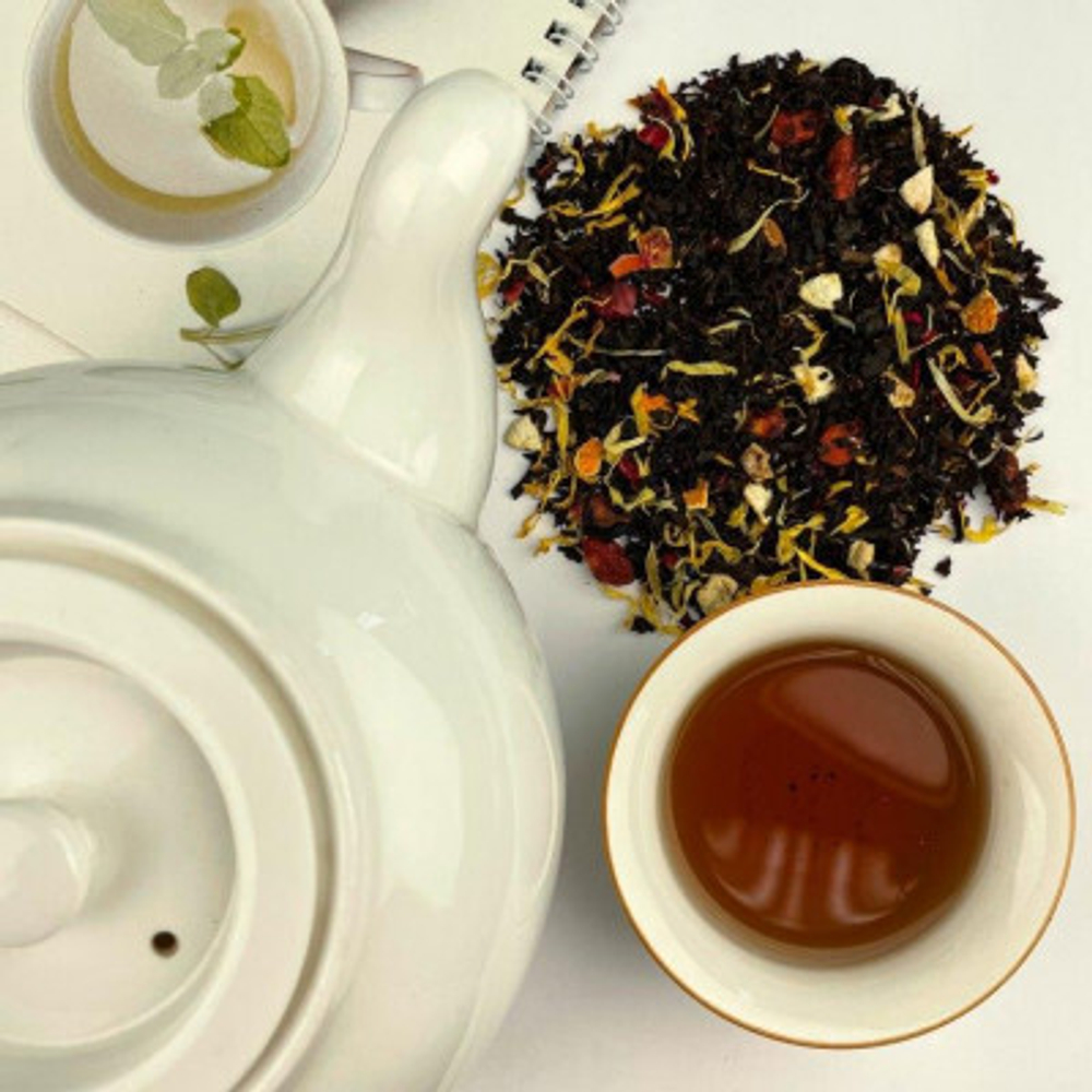 Черный чай BERRY-TEA "Годжи гранат" | 18гр под стакан | Эконом