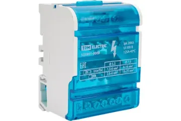 Шина "N" нулевая на DIN-рейку в корпусе 4х7групп TDM