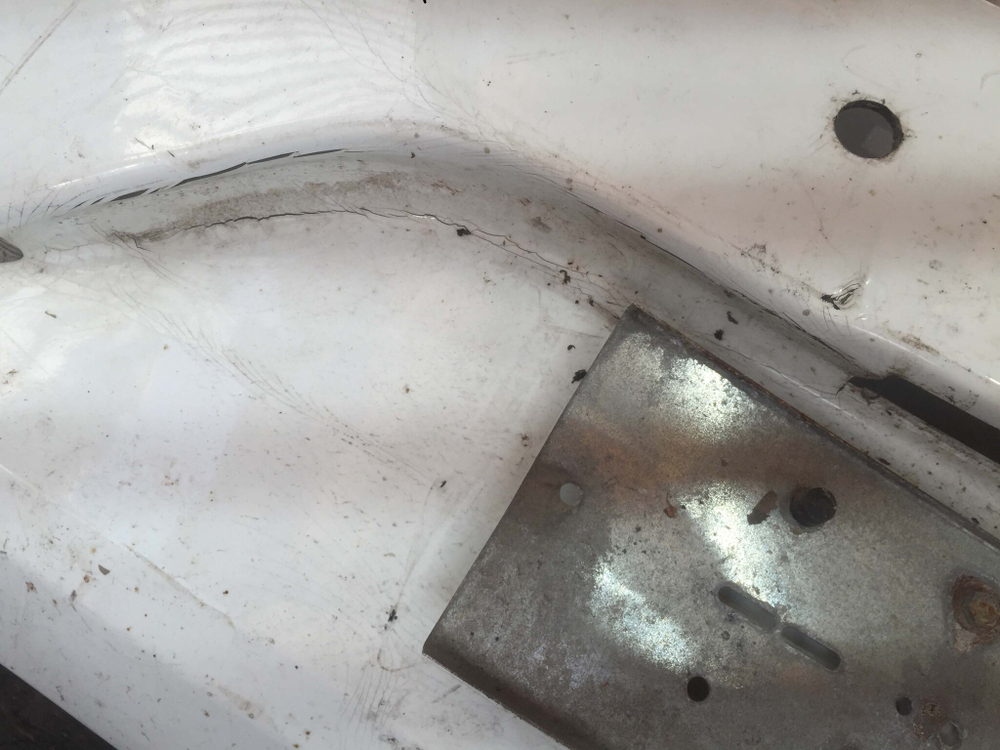 Бампер задний Kia Rio 3 (QB) 11-15 Б/У Оригинал 866114Y200