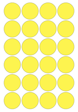 Виниловые наклейки для упаковки и маркировки Policomprint M7. 30 мм. 24 шт.
