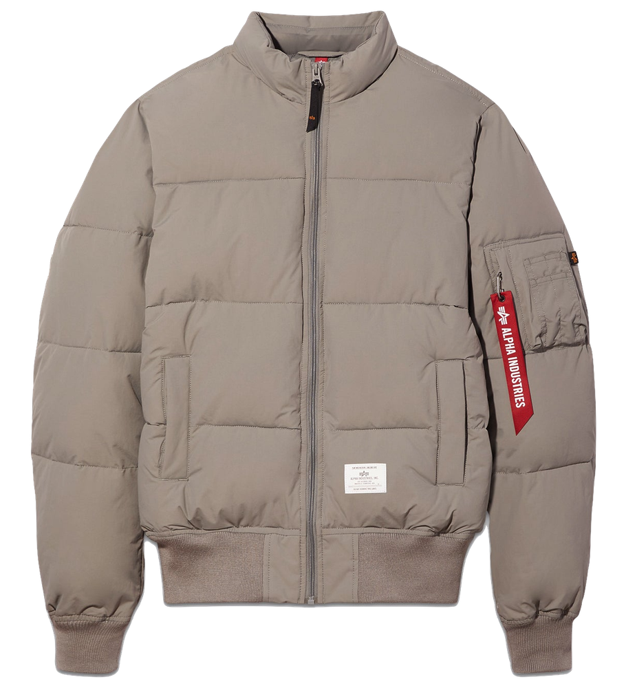 Куртка Alpha Industries MA-1 Quilted Vintage Grey Cветло-серый