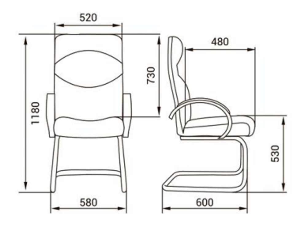 Кресло для руководителя ГЕРМЕС СТАНДАРТ КОНФЕРЕНЦ