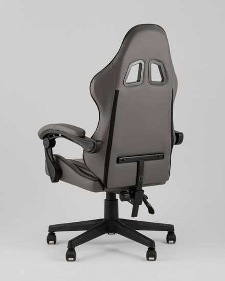 Кресло спортивное TopChairs Commander серо-черный