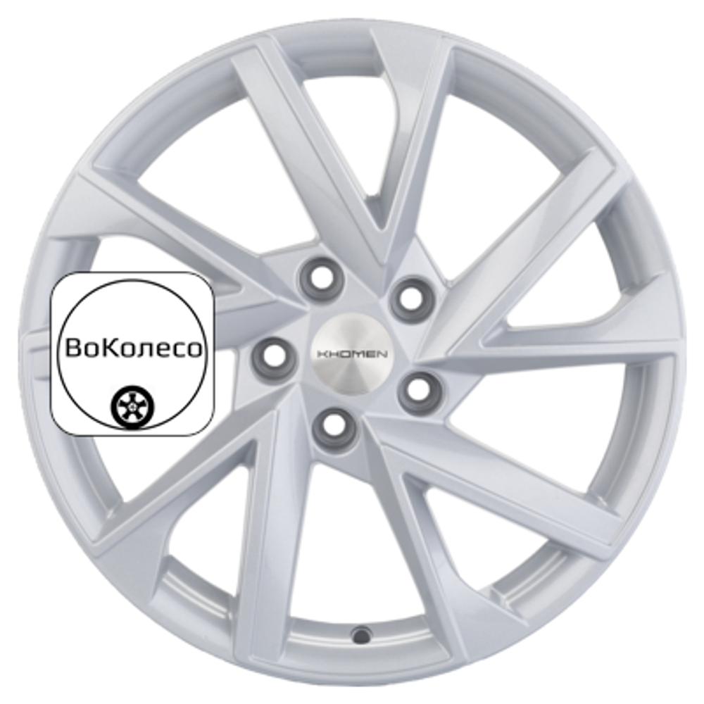 7x17/5x112 ET45 D57,1 KHW1714 (Karoq) F-Silver Khomen Wheels