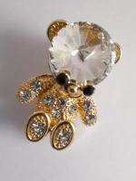 Брошь мишка золото