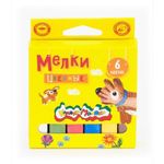 Мел цветной 6шт упак, Каляка-Маляка