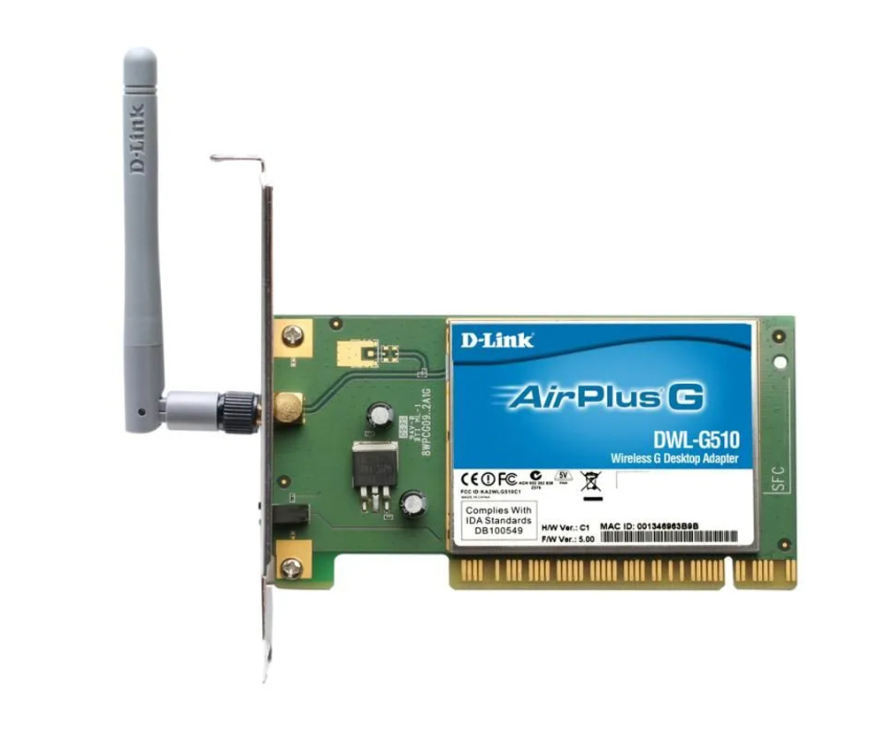 Адаптер WiFi D-Link DWL-G510 (формат DWA)