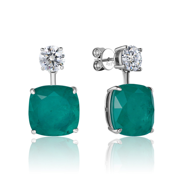 Серьги мягкий квадрат