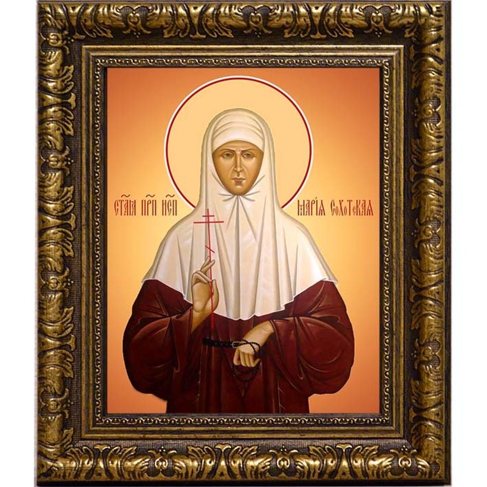 Мария Сохотская (Пошехонская) преподобноисповедница. Икона на холсте.