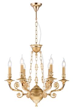 7024/6 FG+PEARL GOLD (1) Люстра Veneto Luce