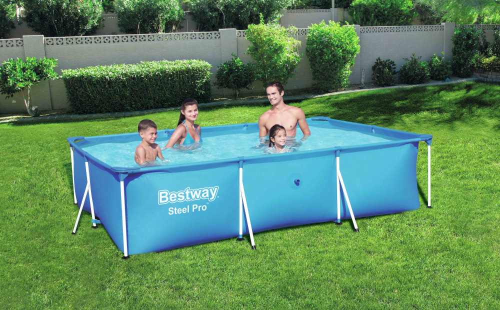 Каркасный прямоугольный бассейн Bestway 300х201х66 см (56404 BW)