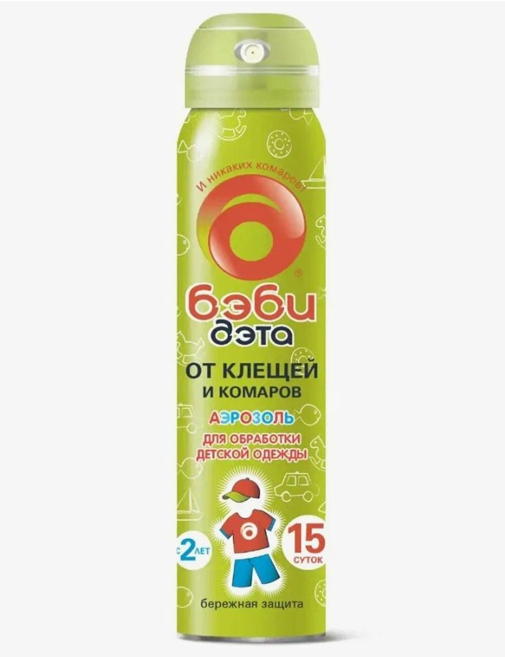 Аэрозоль от клещей и комаров детский БЭБИ ДЭТА 100мл