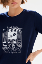 23508 Футболка женская (темно-синий)