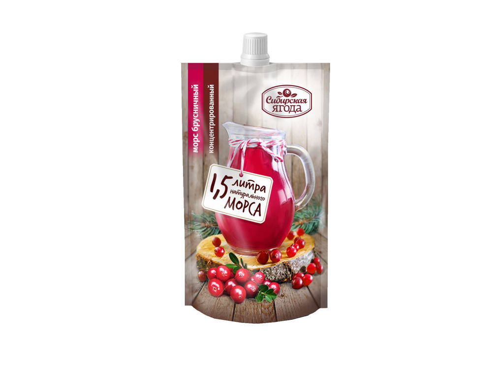 Ассорти морсов 3 вкуса по 5 штук: облепиховый, брусничный, черносмородиновый с мятой, Сибирская ягода концентрированный